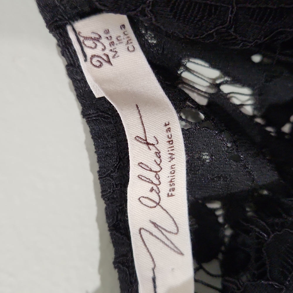 Chic Black Lace Dress - Picture 3 of 4